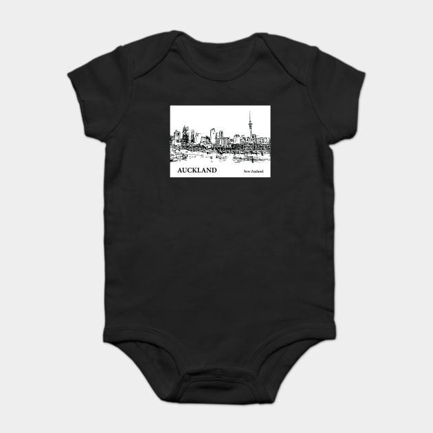Auckland New Zealand Baby Bodysuit by Lakeric